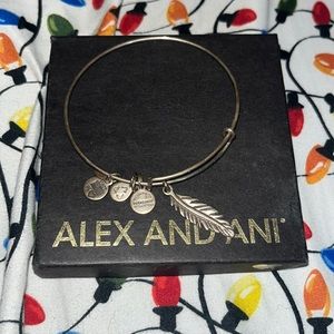 Feather Alex and Ani bracelet